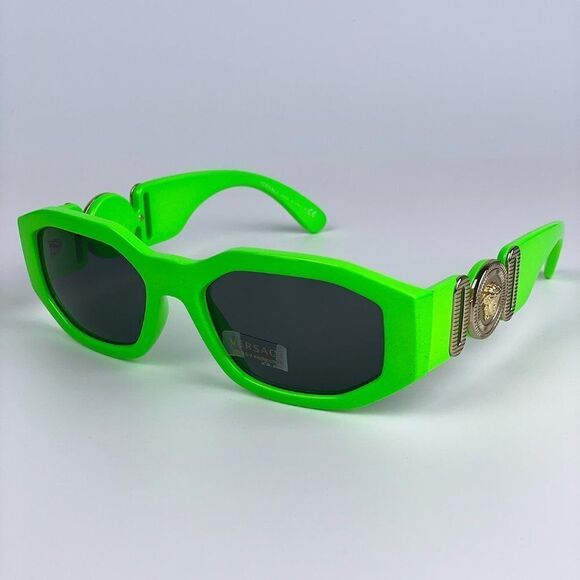 NEW Versace VE4361 531987 Medusa Biggie Green Gray Unisex Sunglasses - Picture 1 of 9